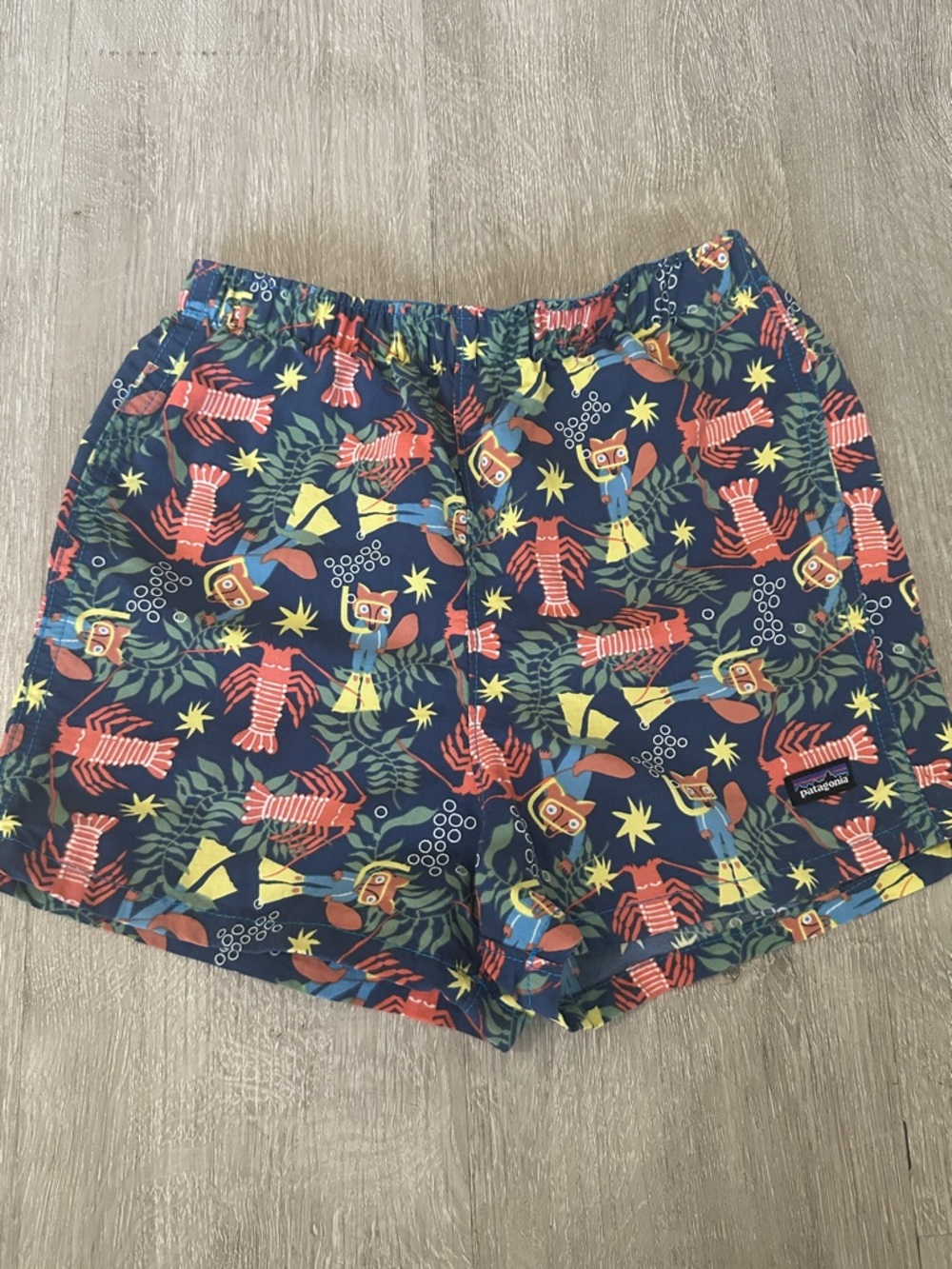 Patagonia Baby Baggies Shorts Boys Swim Trunks Quick Drying Size 4T